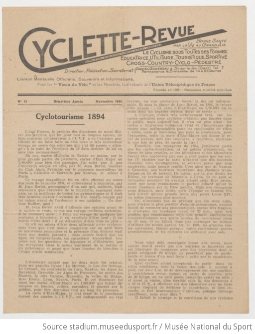 Médaillette Cyclisme - REVUE DES SPORTS - 1929 - Argent Plaqué - Collection