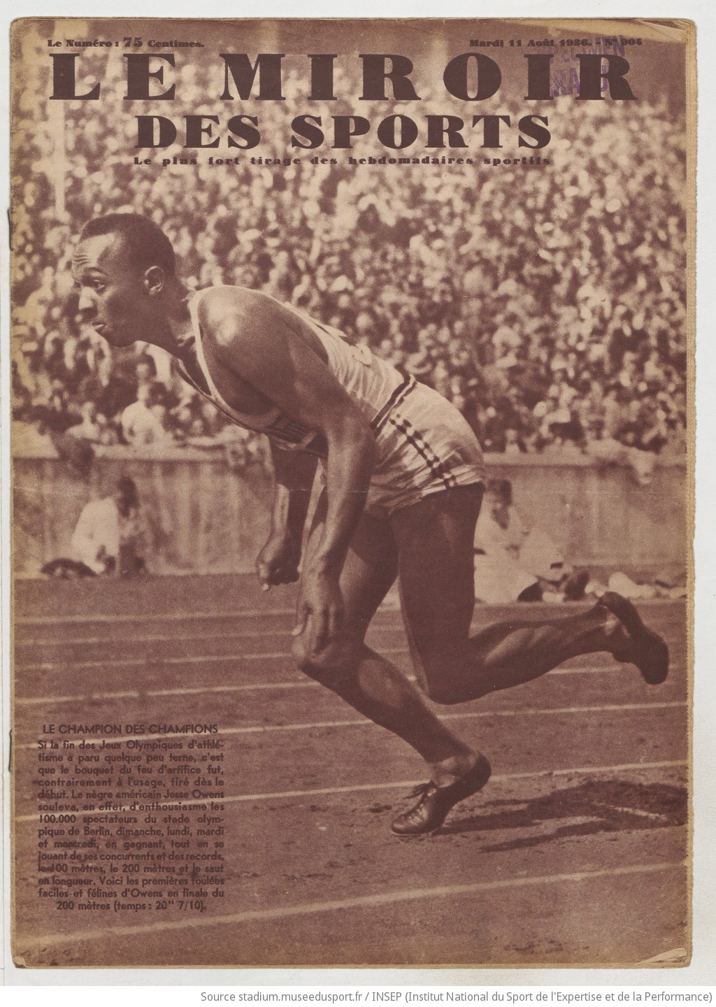 COLLECTIF‎ ‎LE MIROIR DES SPORTS - N° 892 - 9 juillet 1936 / le déluge
