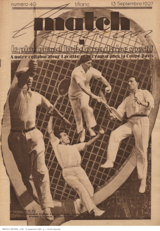 Couverture de la revue Match l'Intran, 1927