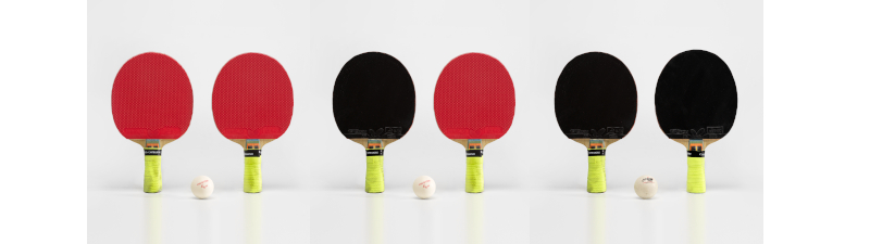 Raquettes de tennis de table de Fabien Lamirault