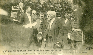 XXIIIe fête fédérale de l’Union des sociétés de gymnastique de France.  Clermont-Ferrand – 19 et 20 mai 1907 - Carte postale