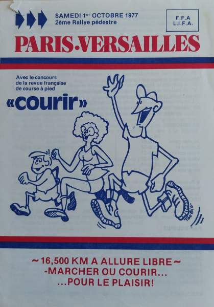 Plaquette de présentation de la 2e édition du rallye pédestre Paris-Versailles, 1977