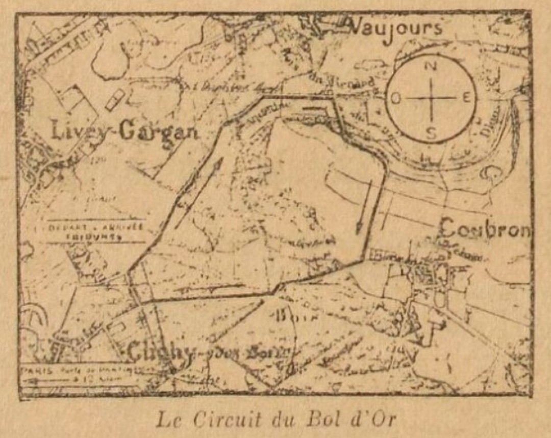 Le circuit en terre battue: L'Auto, 17 avril 1922