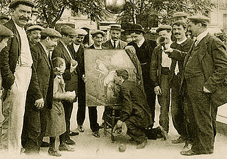 Un joueur perdant embrasse sur un tableau le posterieur de Fanny 