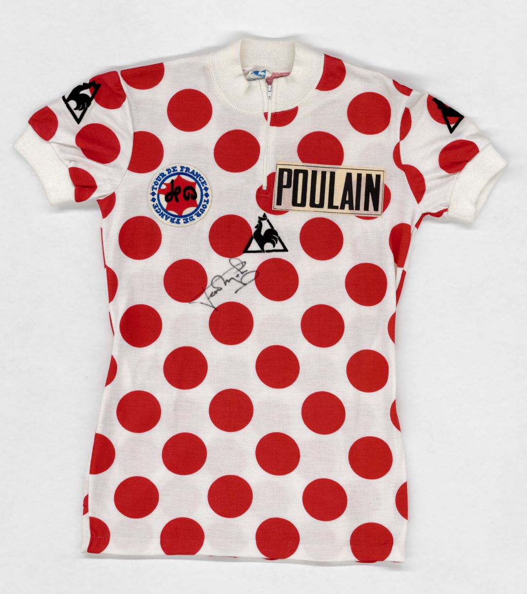 Maillot à pois du meilleur grimpeur de Lucien Van Impe, 1983.