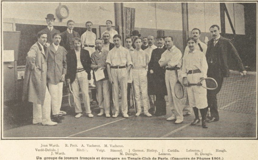 joueurs de tennis Tennis Club de Paris La vie au grand air 19 janvier 1902