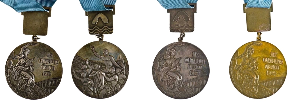 médailles des jeux olympiques de mexico 1968