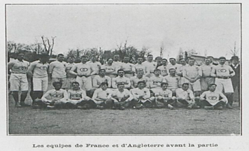 équipes de France et d'Angleterre de rugby du 22 mars 1906