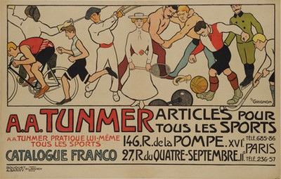 Affiche des magasins Tunmer et Cie vers 1900 Coll MNS 1993.20.1