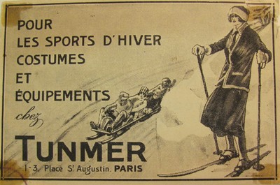 PublicitéTunmer pour les vêtements et accessoires de sports d'hiver